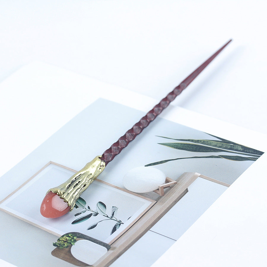 Wholesale Crystal Wood Magic Wand, Scepter, Fairy Elemental Ritual Prop